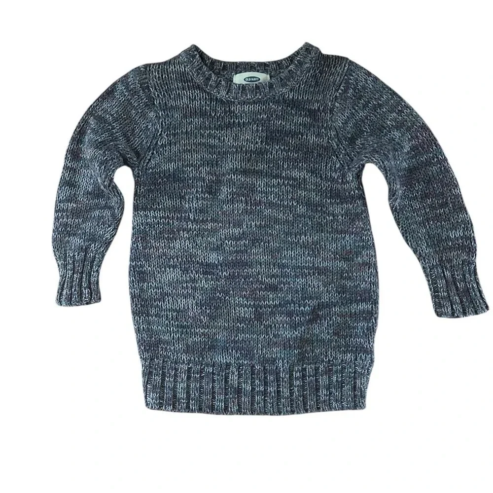 Old Navy Toddler Boys Multicolor Marled Knit Pullover Sweater Size 3T